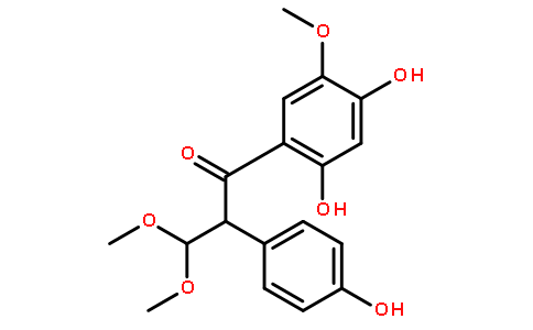 1-(2,4-二羟基-5-甲氧基苯基)-2-(4-羟基苯基)-3,3-二甲氧基-1-丙酮