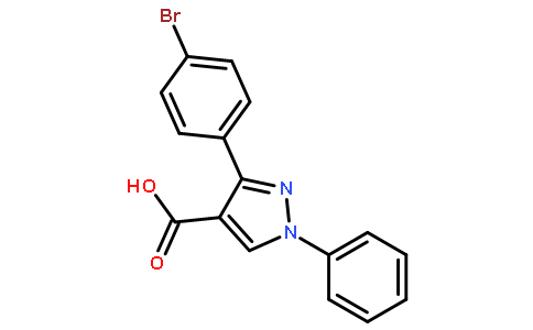 3-(4-bromophenyl)-1-phenylpyrazole-4-carboxylic acid