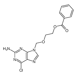 1-(2-amino-6-chloro-purin-9-ylmethoxy)-2-benzoyloxy-ethane