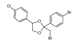 2-(bromomethyl)-2-(4-bromophenyl)-4-(4-chlorophenyl)-1,3-dioxolane