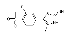 5-(3-氟-4-甲烷磺酰基-苯基)-4-甲基-噻唑-2-胺