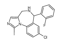 8-chloro-6-(2-fluorophenyl)-1-methyl-5,6-dihydro-4H-imidazo[1,5-a][1,4]benzodiazepine