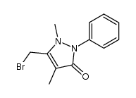 3-Bromomethyl-2,4-dimethyl-1-phenyl-3-pyrazolin-5-on