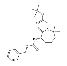 (S)-hexahydro-2,2-dimethyl-7-oxo-6-[(phenylmethoxy)carbonylamino]-1H-azepine-1-acetic acid 1,1-dimethylethyl ester