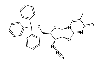 O-2,2'-anhydro-1-(3-azido-3-deoxy-5-O-trityl-β-D-arabinofuranosyl)thymine