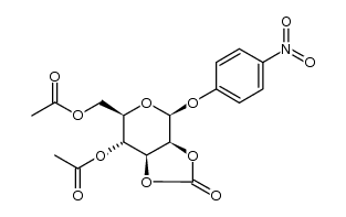 ((3aS,4S,6R,7R,7aS)-7-acetoxy-4-(4-nitrophenoxy)-2-oxotetrahydro-3aH-[1,3]dioxolo[4,5-c]pyran-6-yl)methyl acetate