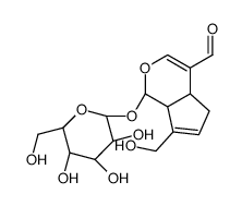 (1S,4aS,7aS)-7-(hydroxymethyl)-1-[(2S,3R,4S,5S,6R)-3,4,5-trihydroxy-6-(hydroxymethyl)oxan-2-yl]oxy-1,4a,5,7a-tetrahydrocyclopenta[c]pyran-4-carbaldehyde