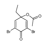 (3,5-dibromo-1-ethyl-4-oxocyclohexa-2,5-dien-1-yl) acetate