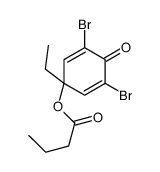 (3,5-dibromo-1-ethyl-4-oxocyclohexa-2,5-dien-1-yl) butanoate