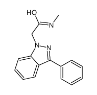 N-methyl-2-(3-phenylindazol-1-yl)acetamide