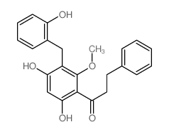 1-[4,6-dihydroxy-3-[(2-hydroxyphenyl)methyl]-2-methoxyphenyl]-3-phenylpropan-1-one