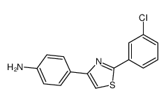 4-[2-(3-chlorophenyl)-1,3-thiazol-4-yl]aniline