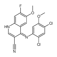 4-[(2,4-二氯-5-甲氧基苯基)氨基]-7-氟-6-甲氧基-3-喹啉甲腈