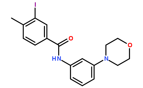 3-碘-4-甲基-n-[3-(4-吗啉)苯基]苯甲酰胺