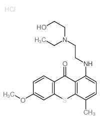 1-[2-[ethyl(2-hydroxyethyl)amino]ethylamino]-6-methoxy-4-methylthioxanthen-9-one