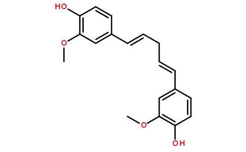 1,5-Bis(4-hydroxy-3-methoxyphenyl)penta-1,4-diene对照品(标准品) | 63644-68-8