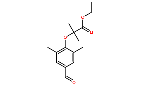 2-(4-FORMYL-2,6-DIMETHYL-PHENOXY)-2-METHYL-PROPIONIC acid ethyl ester