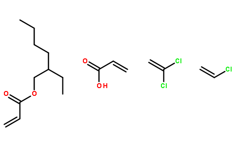 2-丙烯酸、氯乙烯、1,1-二氯乙烯和2-丙烯酸-2-乙基己酯的聚合物
