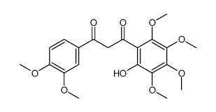 1-(2-hydroxy-3,4,5,6-tetramethoxyphenyl)-3-(3,4-dimethoxyphenyl)-1,3-propanedione