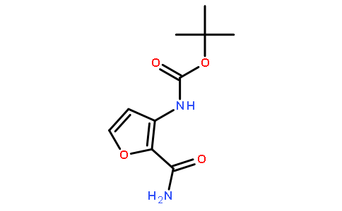 (2-氨基甲酰呋喃-3-基)氨基甲酸叔丁酯