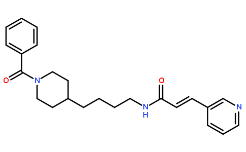 (2E)-N-[4-(1-苯甲酰基-4-哌啶基)丁基]-3-(3-吡啶基)-2-丙烯酰胺