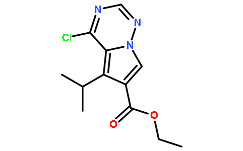 4-氯-5-異丙基吡咯并[2,1-F][1,2,4]三嗪-6-羧酸乙酯