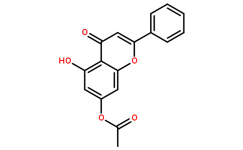 5-羟基-7-乙酰氧基黄酮对照品(标准品) | 6674-40-4