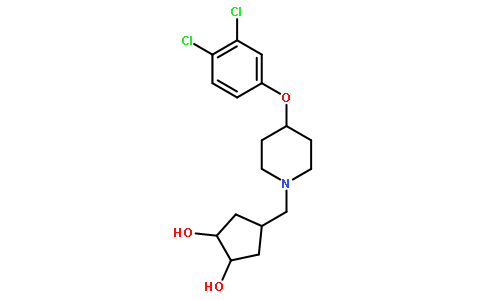 4-[[4-(3,4-二氯苯氧基)-1-哌啶基]甲基]-1,2-环戊烷二醇