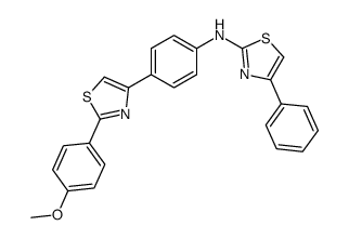 N-[4-[2-(4-methoxyphenyl)-1,3-thiazol-4-yl]phenyl]-4-phenyl-1,3-thiazol-2-amine