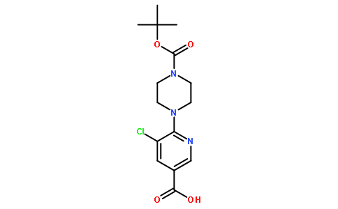 6-(4-(叔丁氧基羰基)哌嗪-1-基)-5-氯烟酸