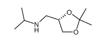 [2S]-O-isopropylidene-3-isopropylamino-1,2-propanediol