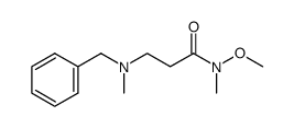 3-(benzyl-methyl-amino)-N-methoxy-N-methyl-propionamide