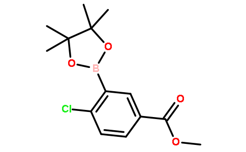 4-氯-3-(4,4,5,5-四甲基-1,3,2-二氧硼杂环戊烷-2-基)苯甲酸甲酯