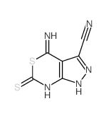 4-amino-6-sulfanylidene-1H-pyrazolo[3,4-d][1,3]thiazine-3-carbonitrile