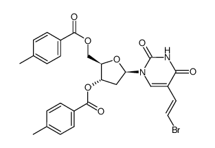 (E)-5-(2-bromovinyl)-2'-deoxy-3',5'-di-O-(p-toluoyl)uridine