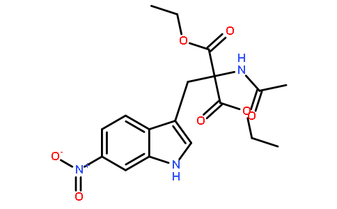 diethyl 2-acetamido-2-[(6-nitro-1H-indol-3-yl)methyl]propanedioate
