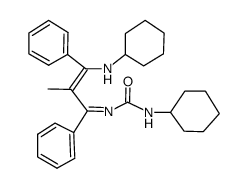 N-Cyclohexyl-N'-(3-cyclohexylamino-2-methyl-1,3-diphenyl-2-propenylidene)urea