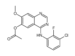 6-acetoxy-4-(3-chloro-2-fluoroanilino)-7-methoxyquinazoline