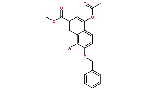 4-(乙酰基氧基)-8-溴-7-(苯基甲氧基)-2-萘羧酸甲酯