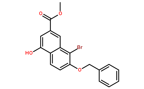 8-溴-4-羥基-7-(苯基甲氧基)-2-萘羧酸甲酯