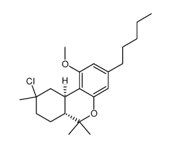 (6aR,10aR)-9-chloro-1-methoxy-6,6,9-trimethyl-3-pentyl-6a,7,8,9,10,10a-hexahydro-6H-benzo[c]chromene