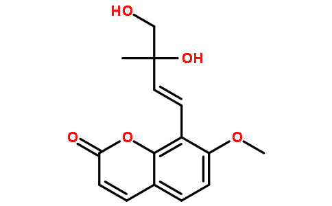 (E)-8-(3,4-二羟基-3-甲基-1-丁烯基)-7-甲氧基-2H-1-苯并吡喃-2-酮