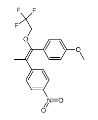 (E)-1-methoxy-4-(2-(4-nitrophenyl)-1-(2,2,2-trifluoroethoxy)prop-1-en-1-yl)benzene