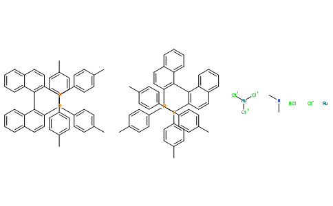 二甲基铵二氯三(μ-氯)双[(R)-(+)-2,2'-双(二-对甲苯基膦)-1,1'-联萘基]二钌(II)