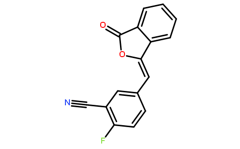 2-氟-5-[(3-氧代-1(3H)-异苯并呋喃亚基)甲基]苯腈