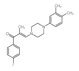 (E)-3-(4-(3,4-dimethylphenyl)piperazin-1-yl)-1-(4-fluorophenyl)-2-methylprop-2-en-1-one