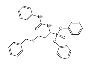 diphenyl [(RS)-1-(3-phenylthioureido)-3-(benzylsulfanyl)propyl]phosphonate