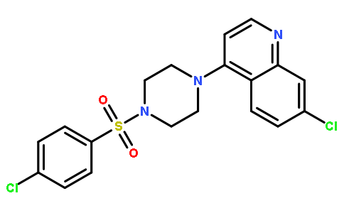 7-氯-4-[4-[(4-氯苯基)磺酰基]-1-哌嗪基]喹啉