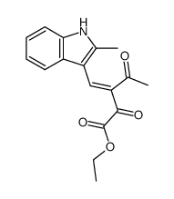 ethyl 3-(2-methyl-3-indolylmethylene)-2,4-dioxovalerate