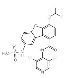 N-(3,5-二氯吡啶-4-基)-4-二氟甲氧基-8-[(甲磺酰基)氨基]二苯并[B,D]呋喃-1-甲酰胺